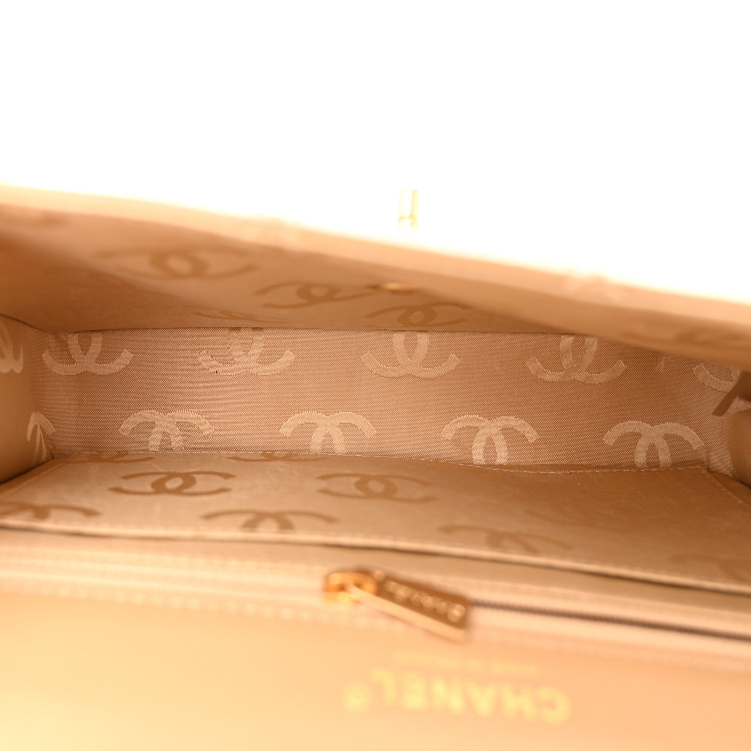 Chanel Calfskin Quilted Medium Wild Stitch Flap Beige 5 of 11