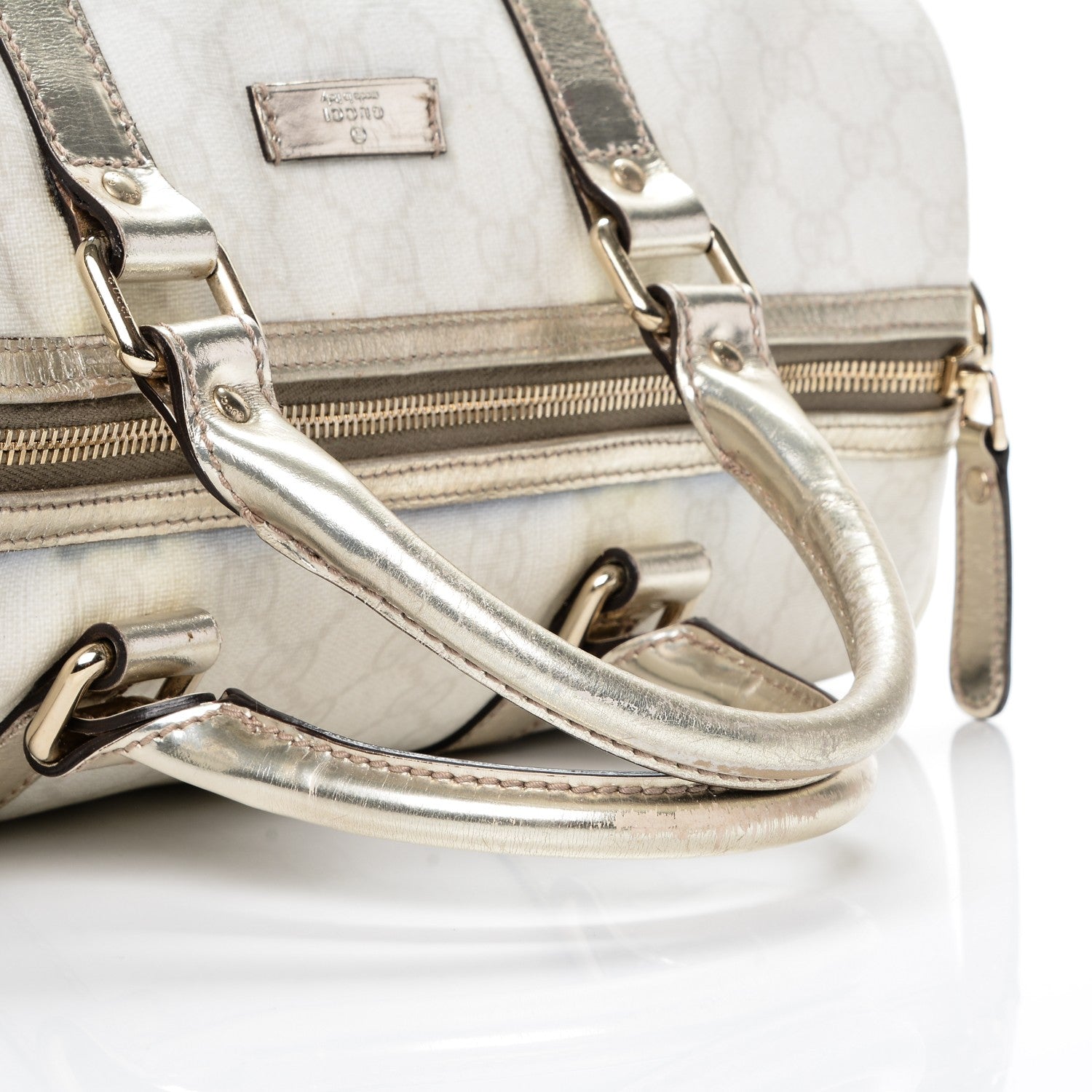 Gucci GG Plus Monogram Medium Joy Boston White 9 of 11