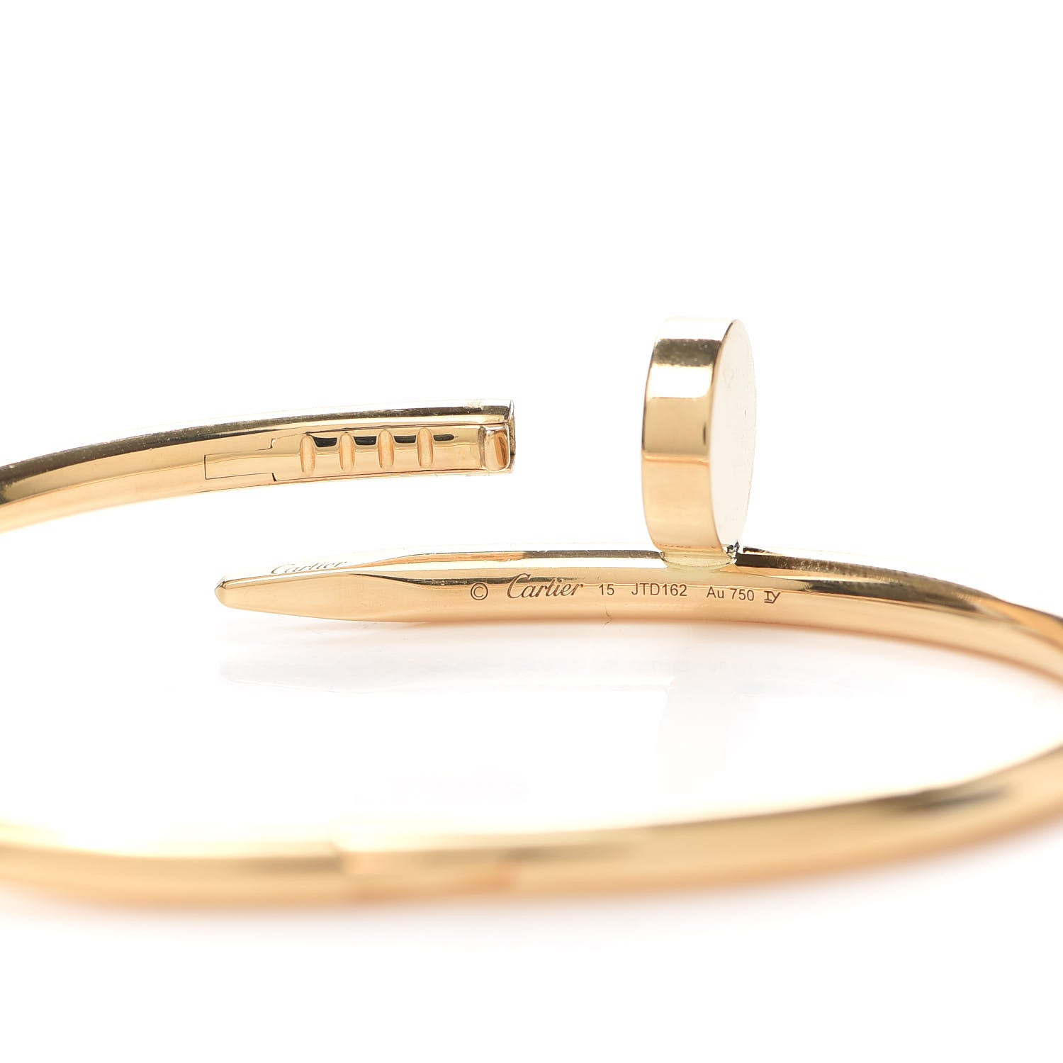 Cartier 18K Yellow Gold Juste Un Clou Bracelet 15 4 of 7
