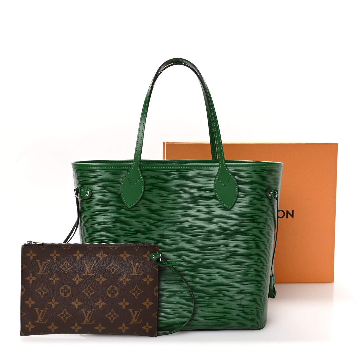 Louis Vuitton Epi Neverfull MM Borneo Green 11 of 12