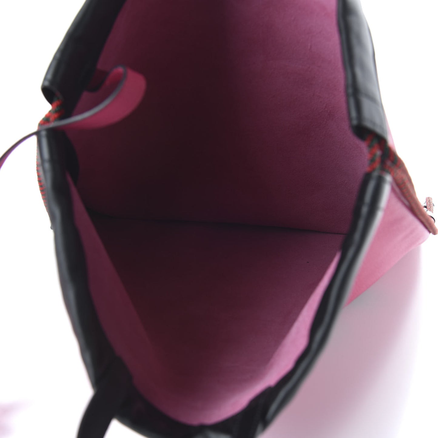 Grained Calfskin Logo Drawstring Backpack Box Pink Green Black