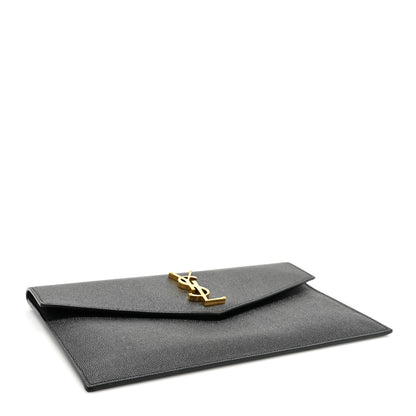 Saint Laurent Grain De Poudre Uptown Pouch Black 4 of 9