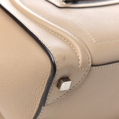 Celine Drummed Calfskin Micro Luggage Dune 10 of 13