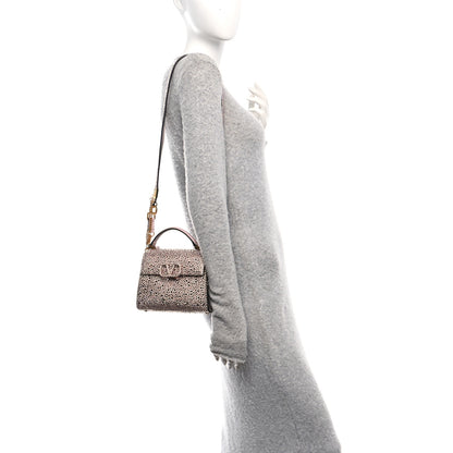 Valentino Garavani Crystal Embroidered Mini Vsling Top Handle Bag Vintage Rose Quartz 3 of 9