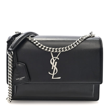 Saint Laurent Calfskin Medium Monogram Sunset Black 1 of 9