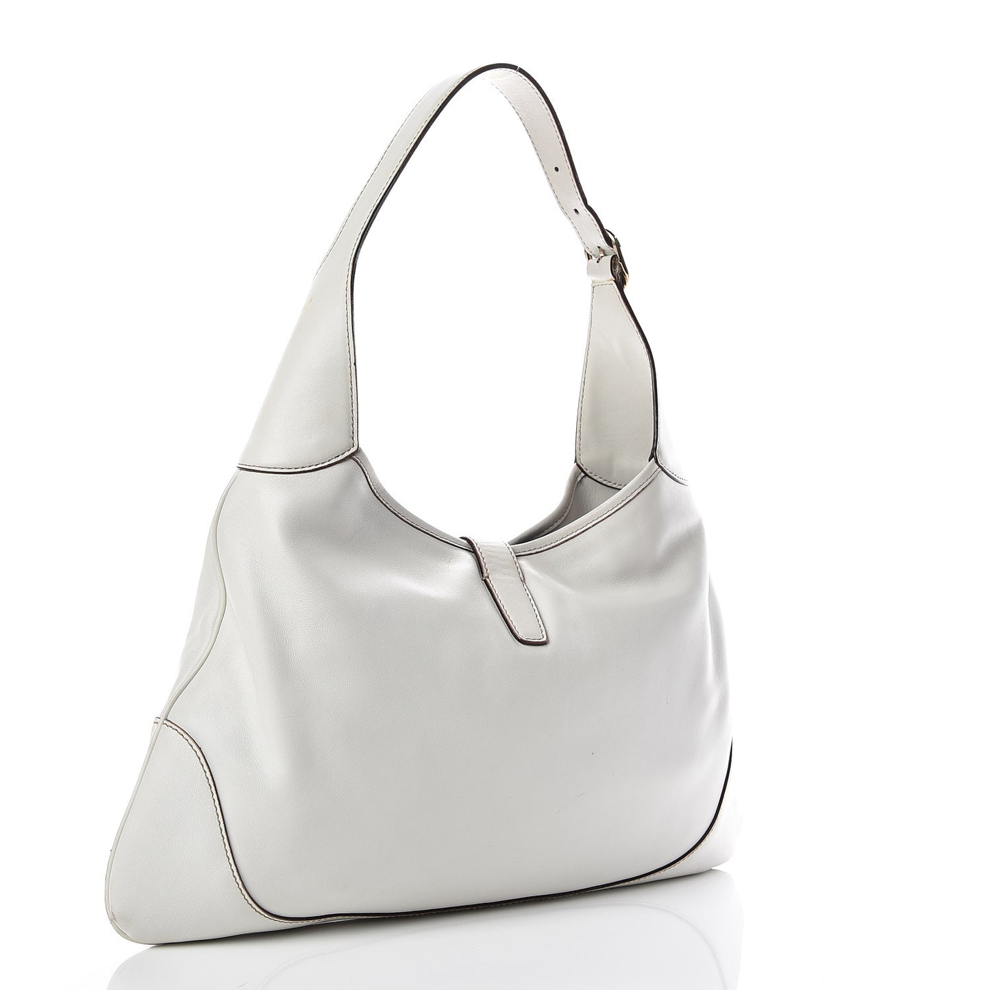 Calfskin Medium Jackie O Bouvier Hobo White