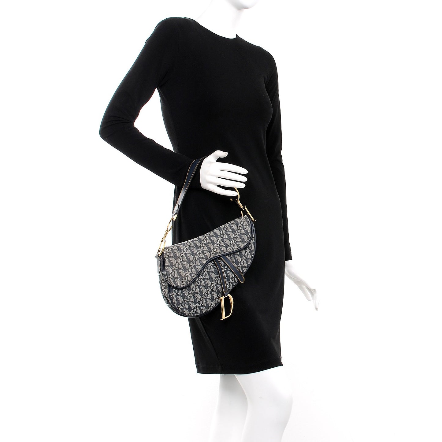Monogram Saddle Bag Blue