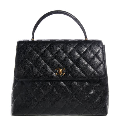 Chanel Caviar Kelly Jumbo Flap Bag Black 1 of 9