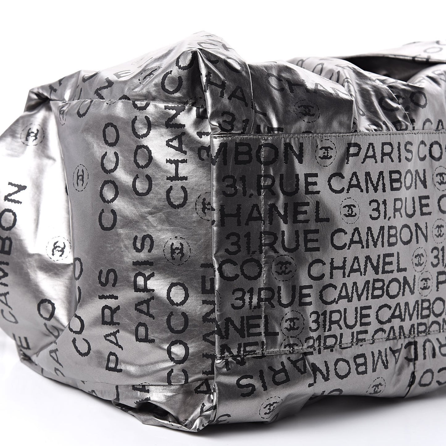 Lacquered Canvas Medium Unlimited Tote Argent Fonce