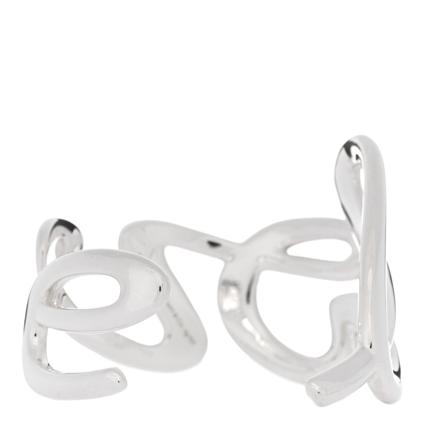 Tiffany Sterling Silver Paloma's Graffiti Love Cuff Bracelet 2 of 3