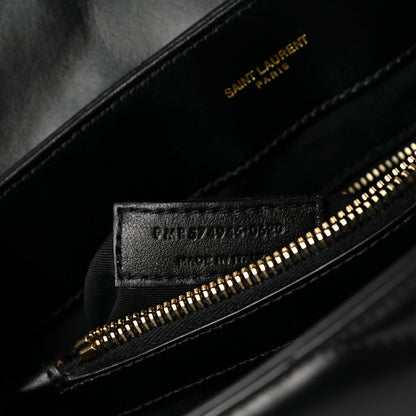 Saint Laurent Calfskin Y Quilted Monogram Medium Loulou Chain Satchel Black 8 of 12