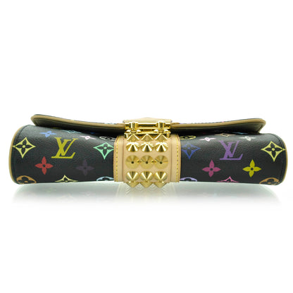 Louis Vuitton Monogram Multicolor Courtney Clutch Black 4 of 7