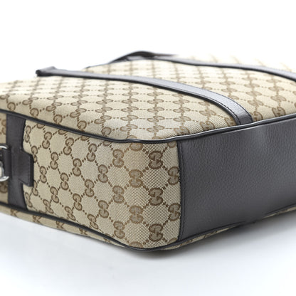 Gucci Monogram Briefcase Dark Brown 6 of 10