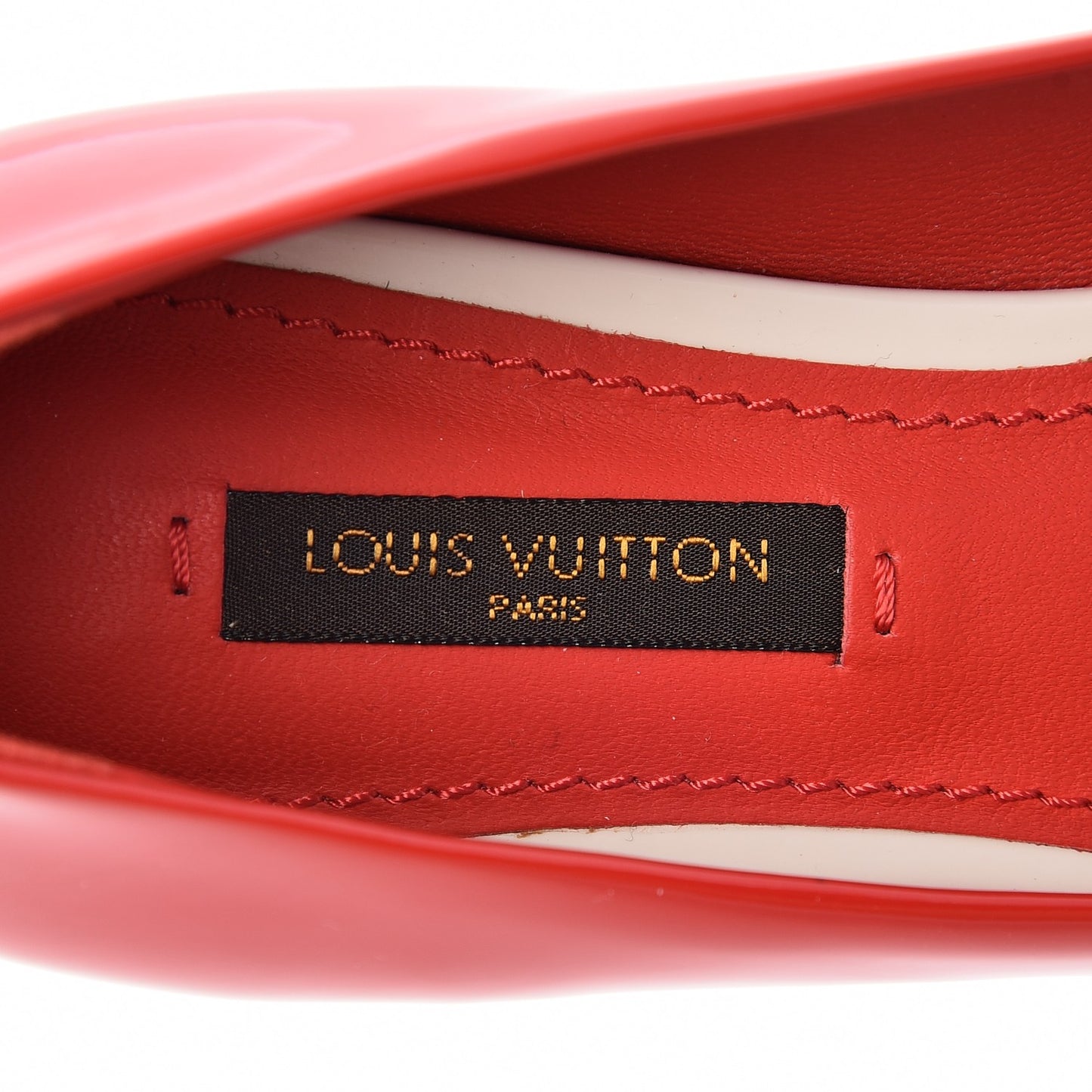 Patent Calfskin Eyeline Ballerina Flats 34 Rouge