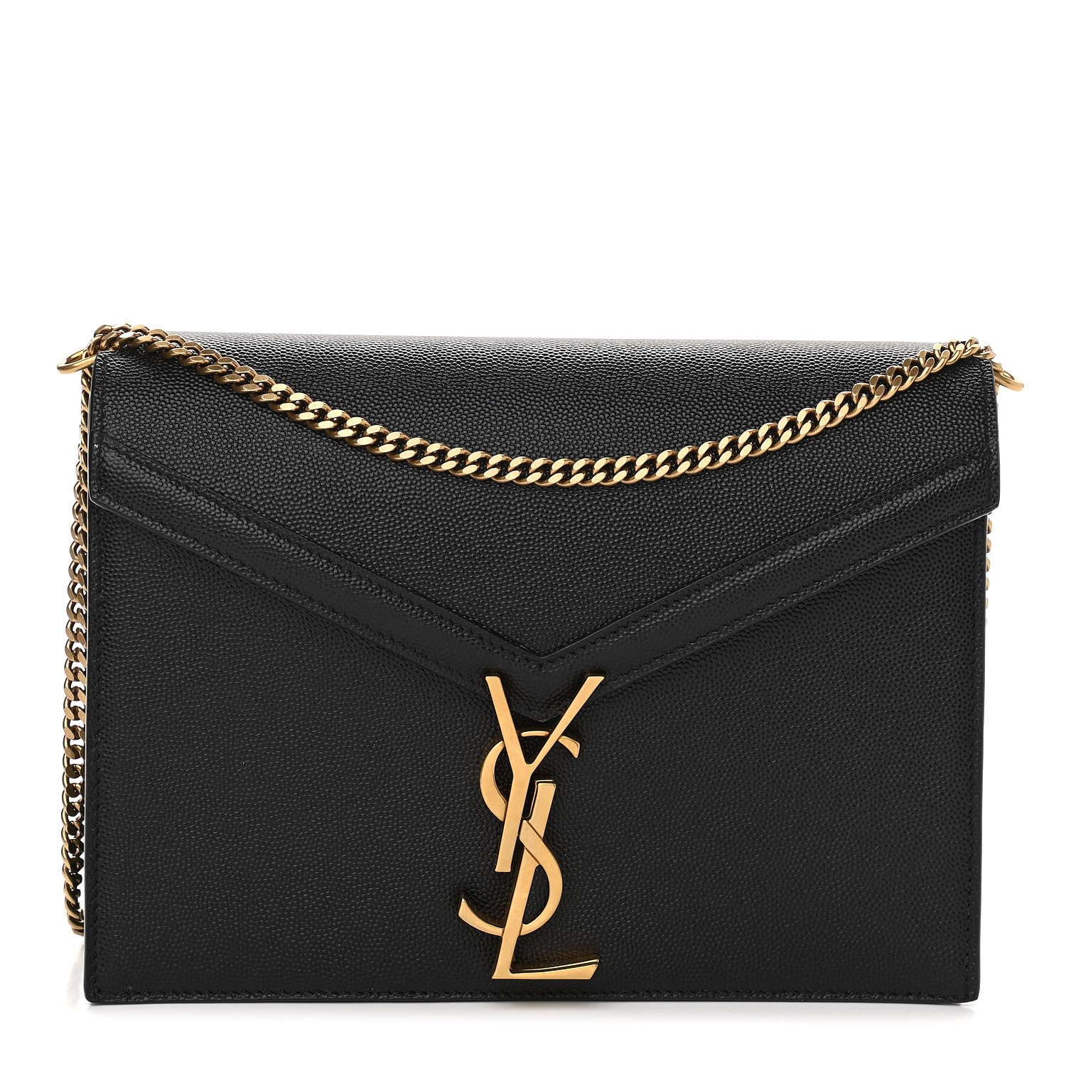 Saint Laurent Grain De Poudre Monogram Cassandra Clasp Bag Black Rouge Legion 1 of 11