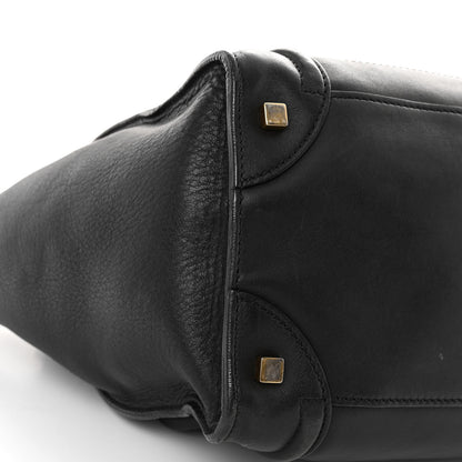 Celine Smooth Calfskin Mini Luggage Black 7 of 8