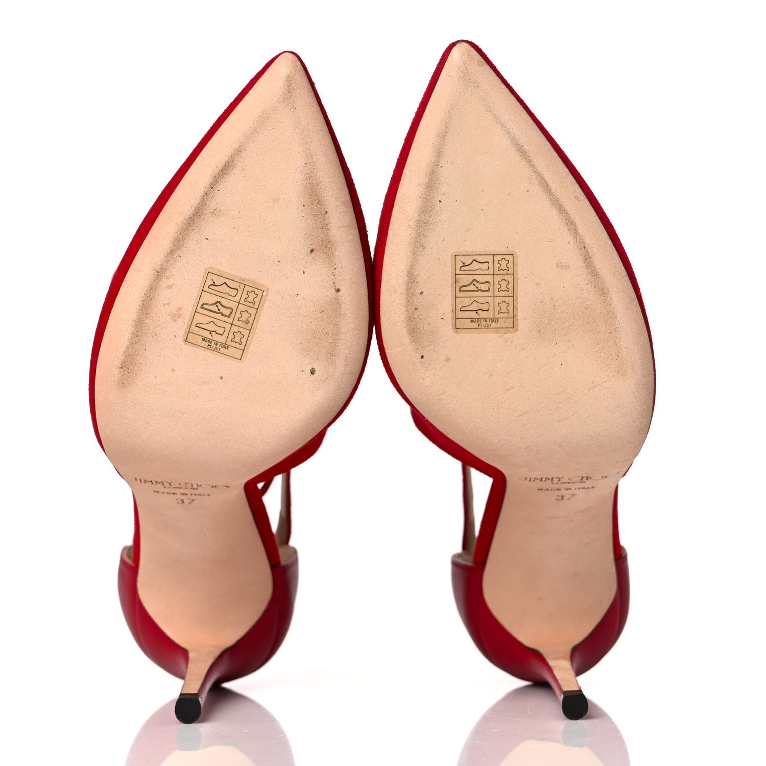 Jimmy Choo Suede Nappa Vanessa 85 Pumps 37 Red 5 of 7