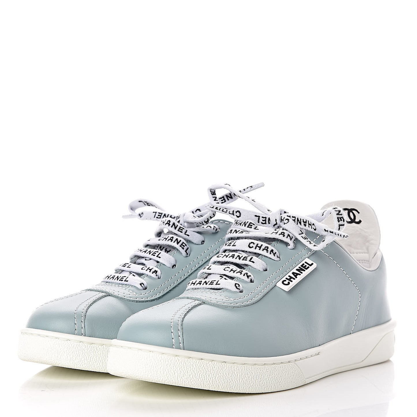 Calfskin CC Sneakers 36.5 Blue