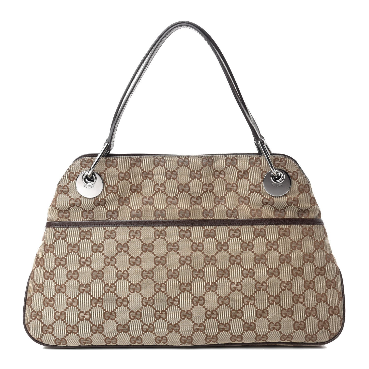 Gucci Monogram Medium Eclipse Shoulder Bag Dark Brown 1 of 10