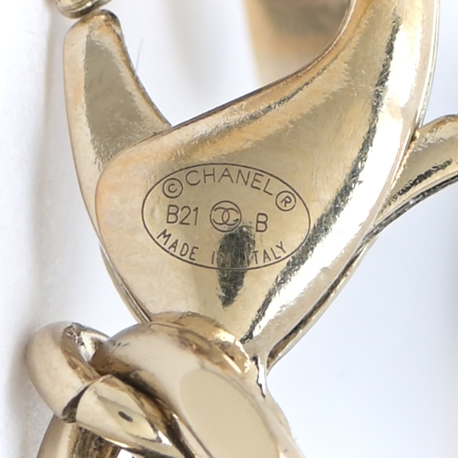 Chanel Lambskin Crystal CC Chain Bracelet Gold Black 4 of 9