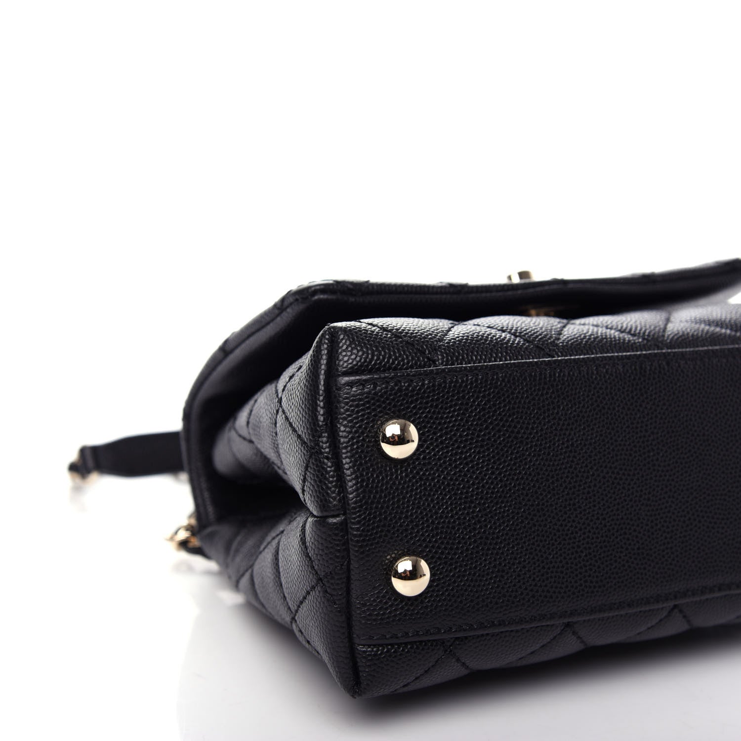Chanel Caviar Quilted Extra Mini Coco Handle Flap Black 8 of 10