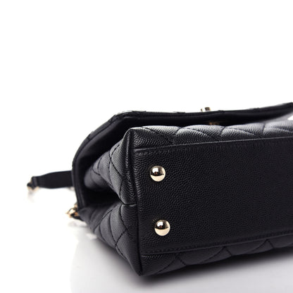 Chanel Caviar Quilted Extra Mini Coco Handle Flap Black 8 of 10