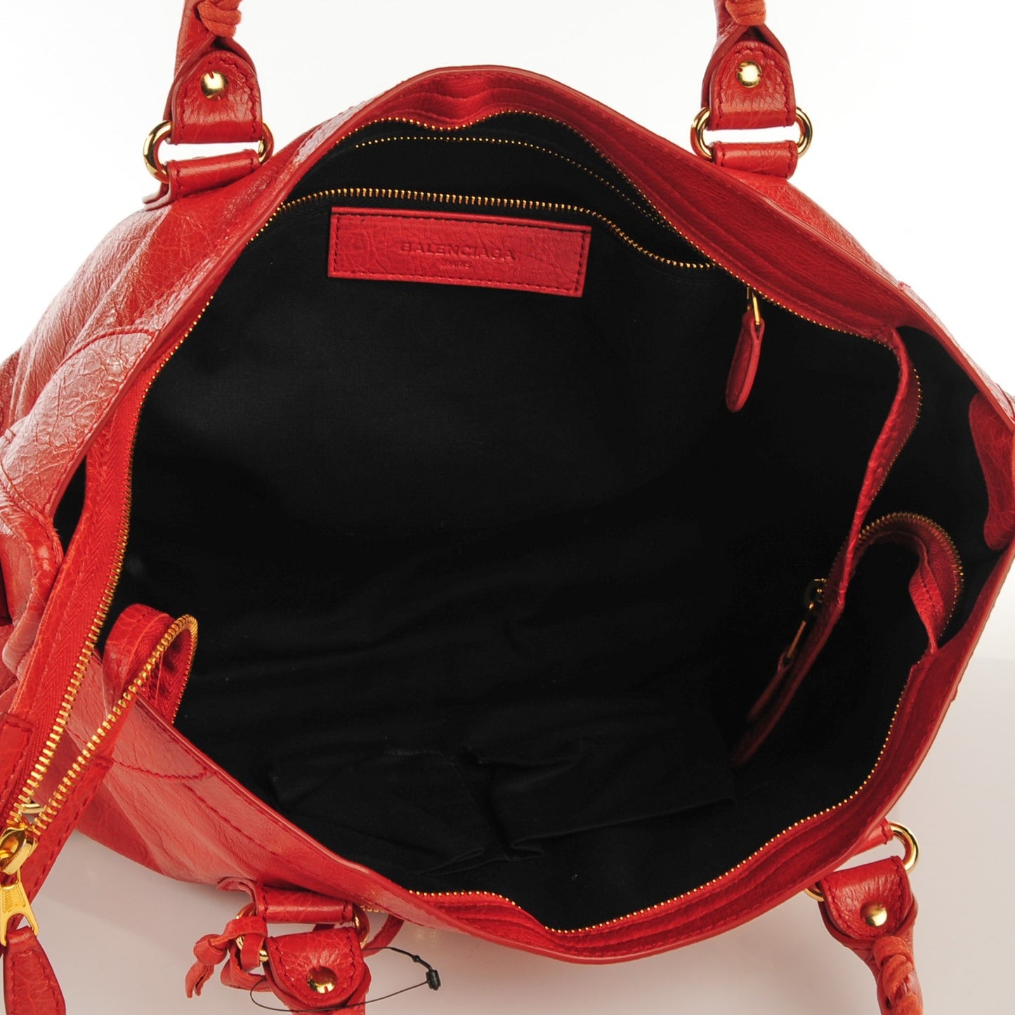 Agneau Giant 12 Gold Hardware City Rouge Ambre