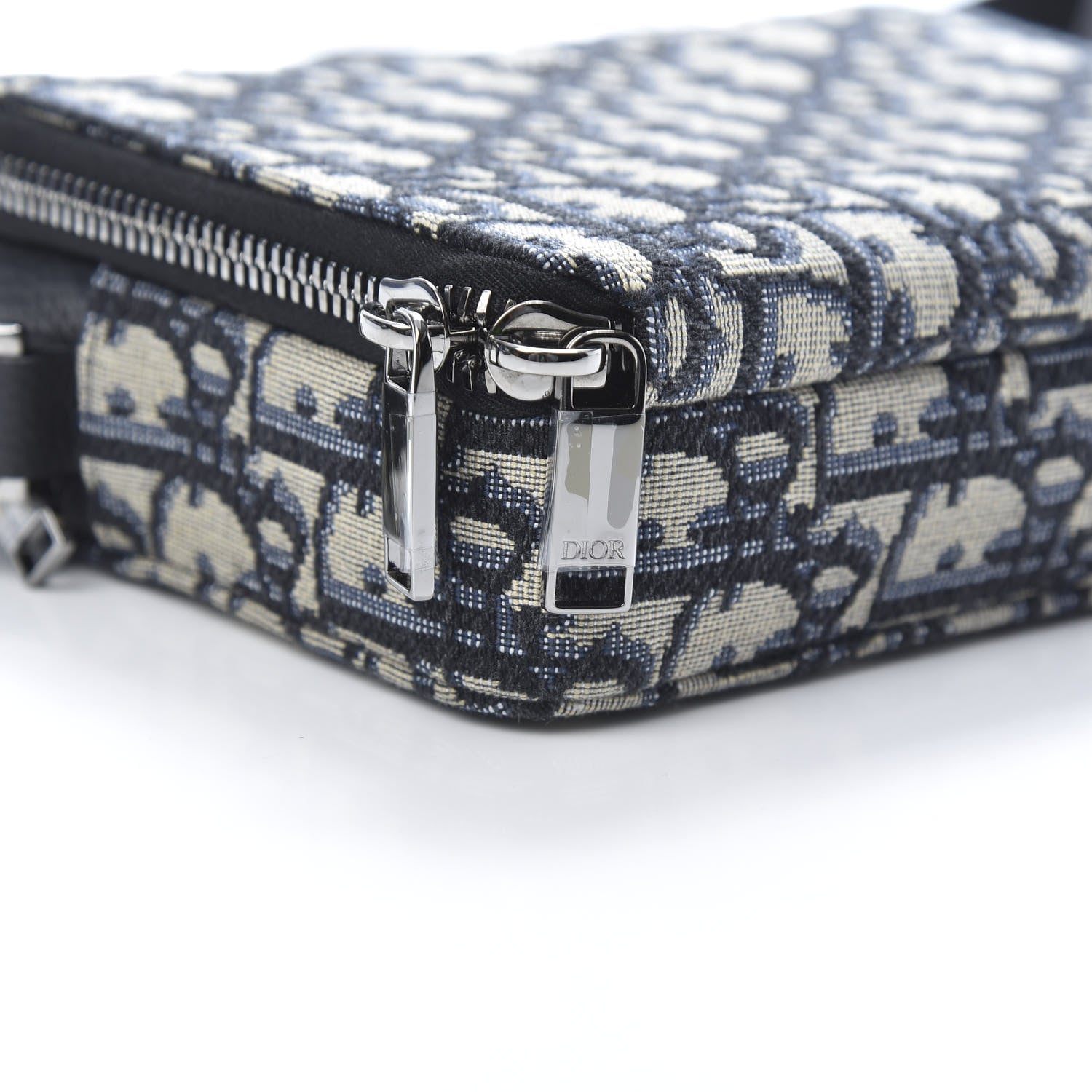 Christian Dior Oblique Pouch Navy Blue 10 of 12