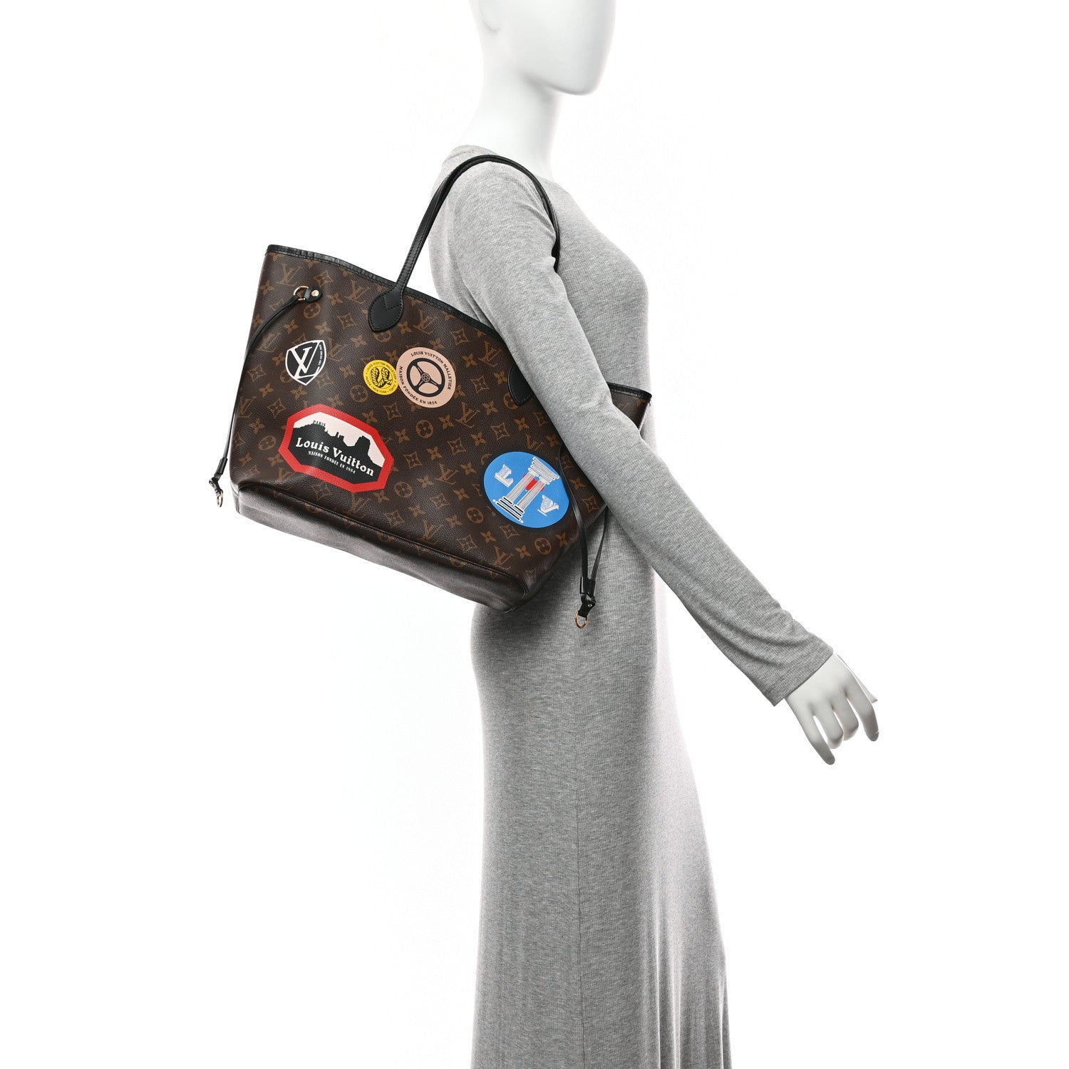 Louis Vuitton Monogram My LV World Tour Neverfull MM 2 of 11