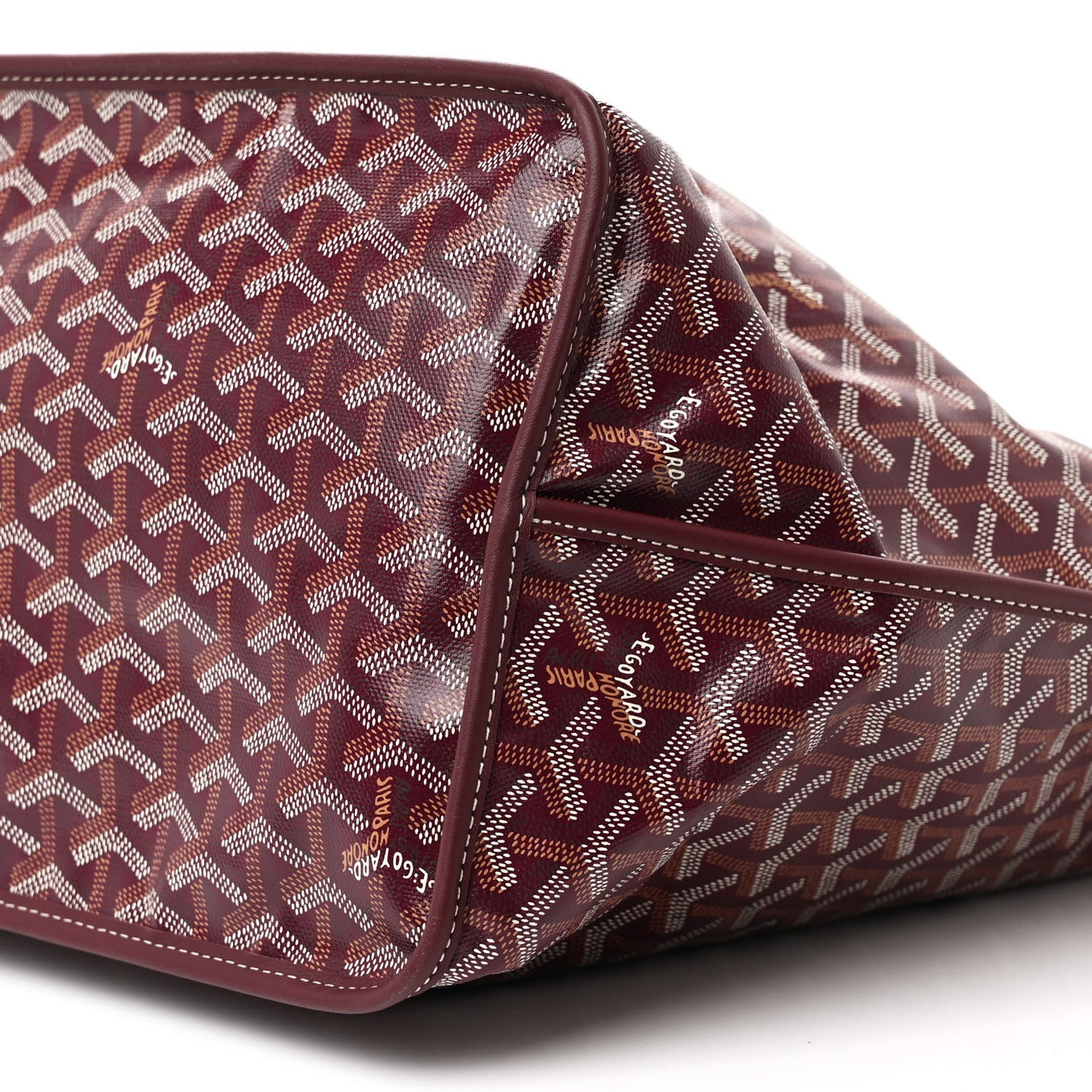 Goyardine Reversible Anjou GM Burgundy