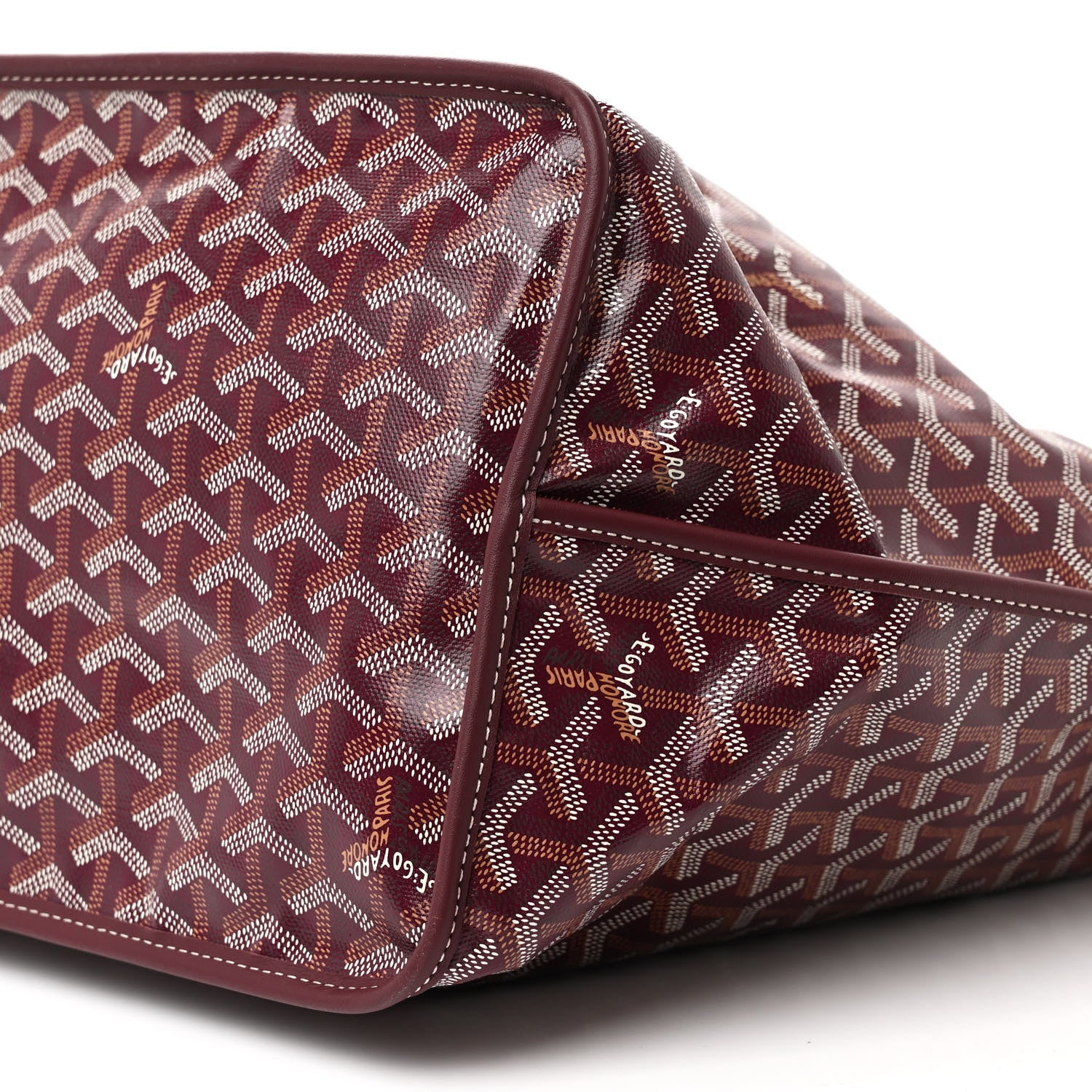 Goyard Goyardine Reversible Anjou GM Burgundy 18 of 19