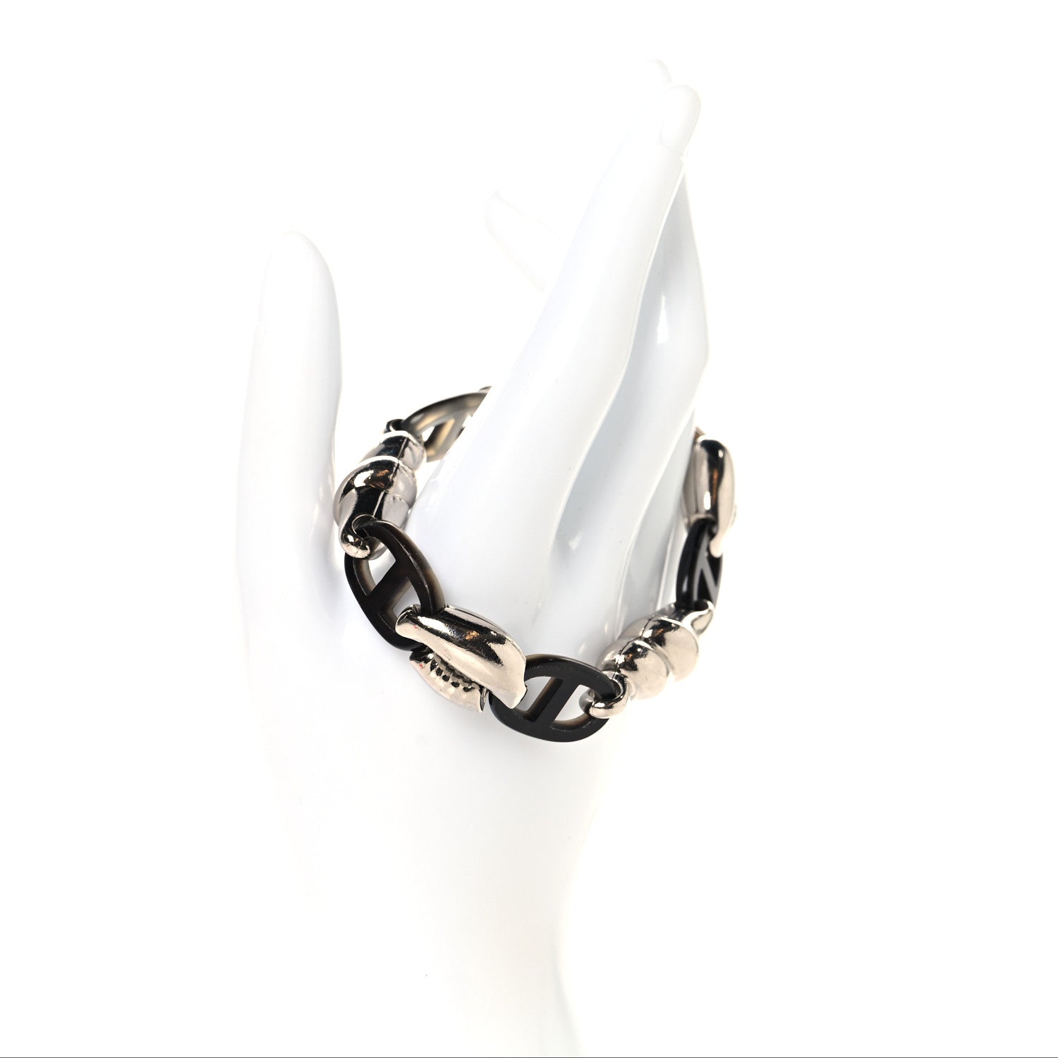 Hermes Metal Horn Rivage Bracelet 2 of 4