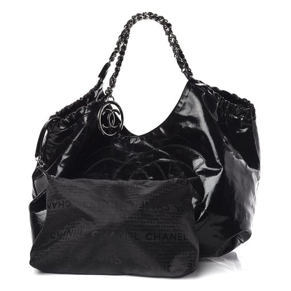 Chanel Vinyl XL Coco Cabas Black 1 of 17