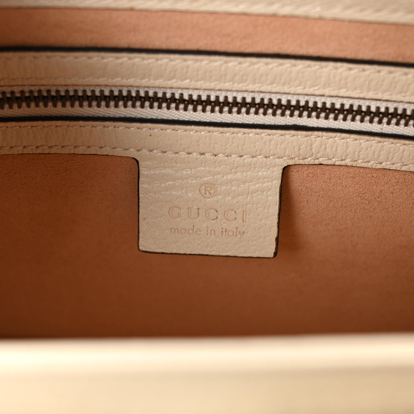 GG Supreme Monogram Small Queen Margaret Top Handle Bag White