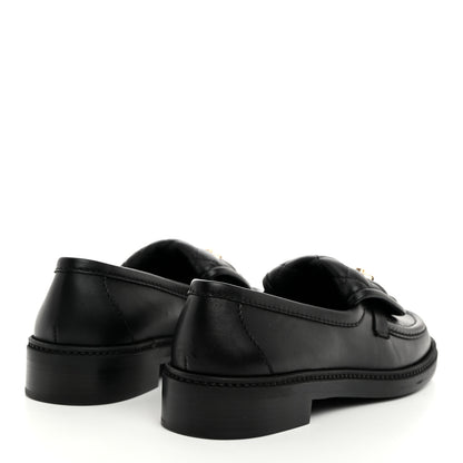 Chanel Lambskin Quilted CC Turnlock Loafers 36.5 Black 4 of 9
