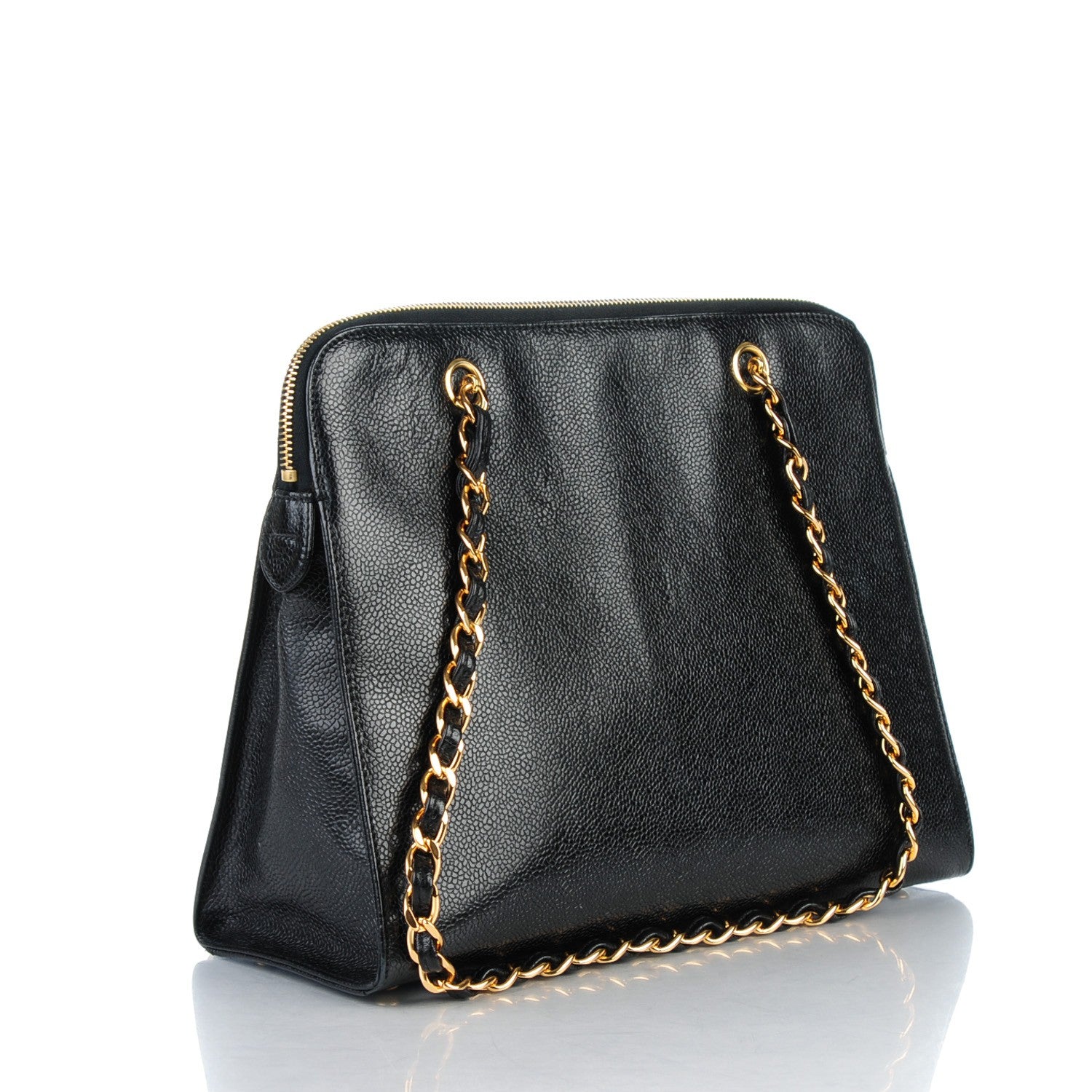 Chanel Caviar Flap Shoulder Bag Black 3 of 8