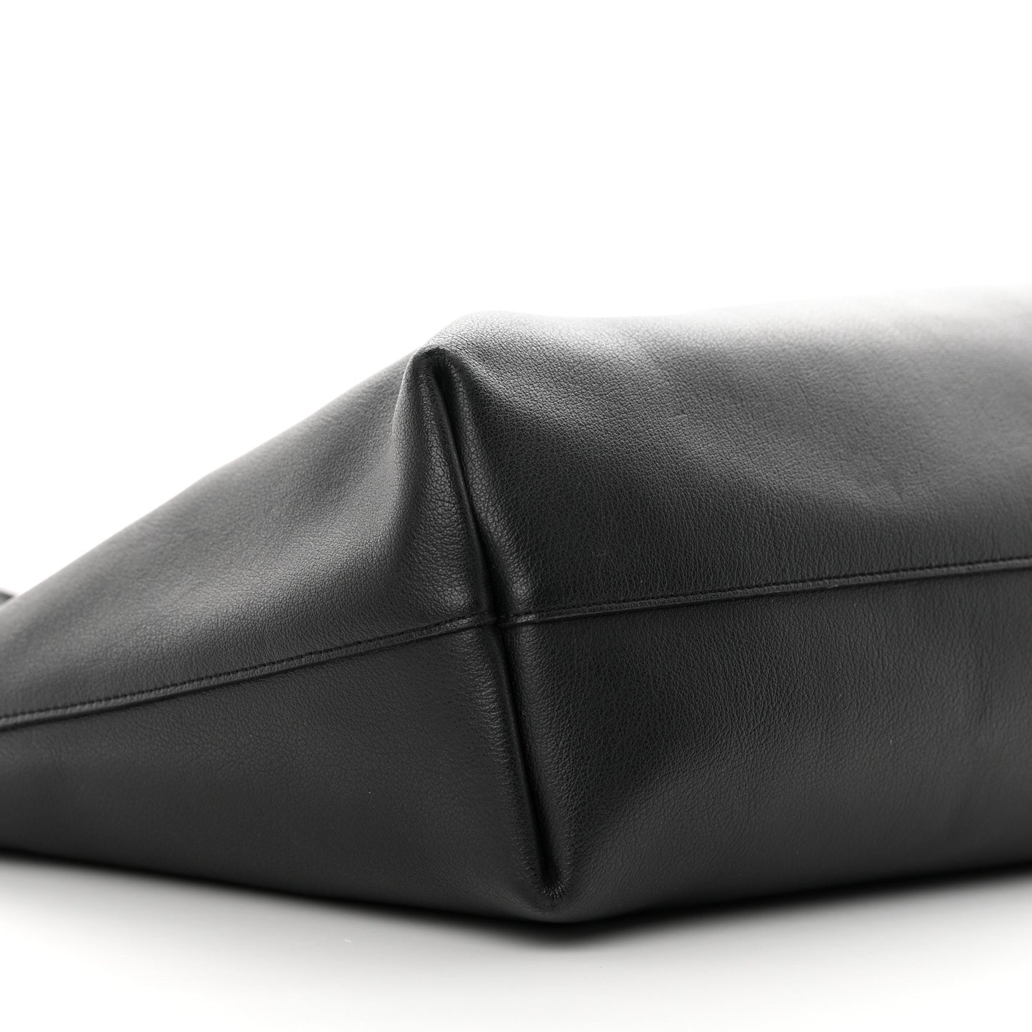 Calfskin Large Shopping Tote Black