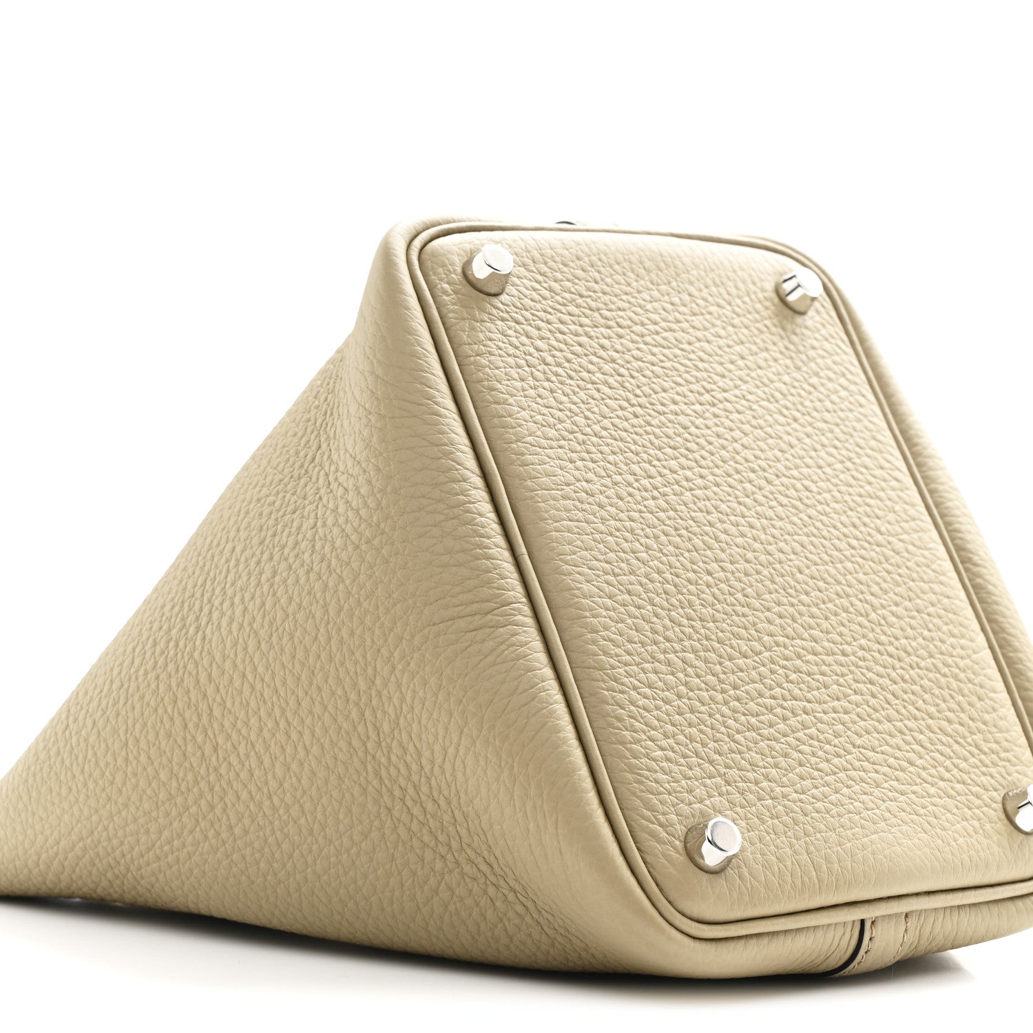 Hermes Taurillon Clemence Picotin Lock 18 PM Beige Marfa 9 of 11