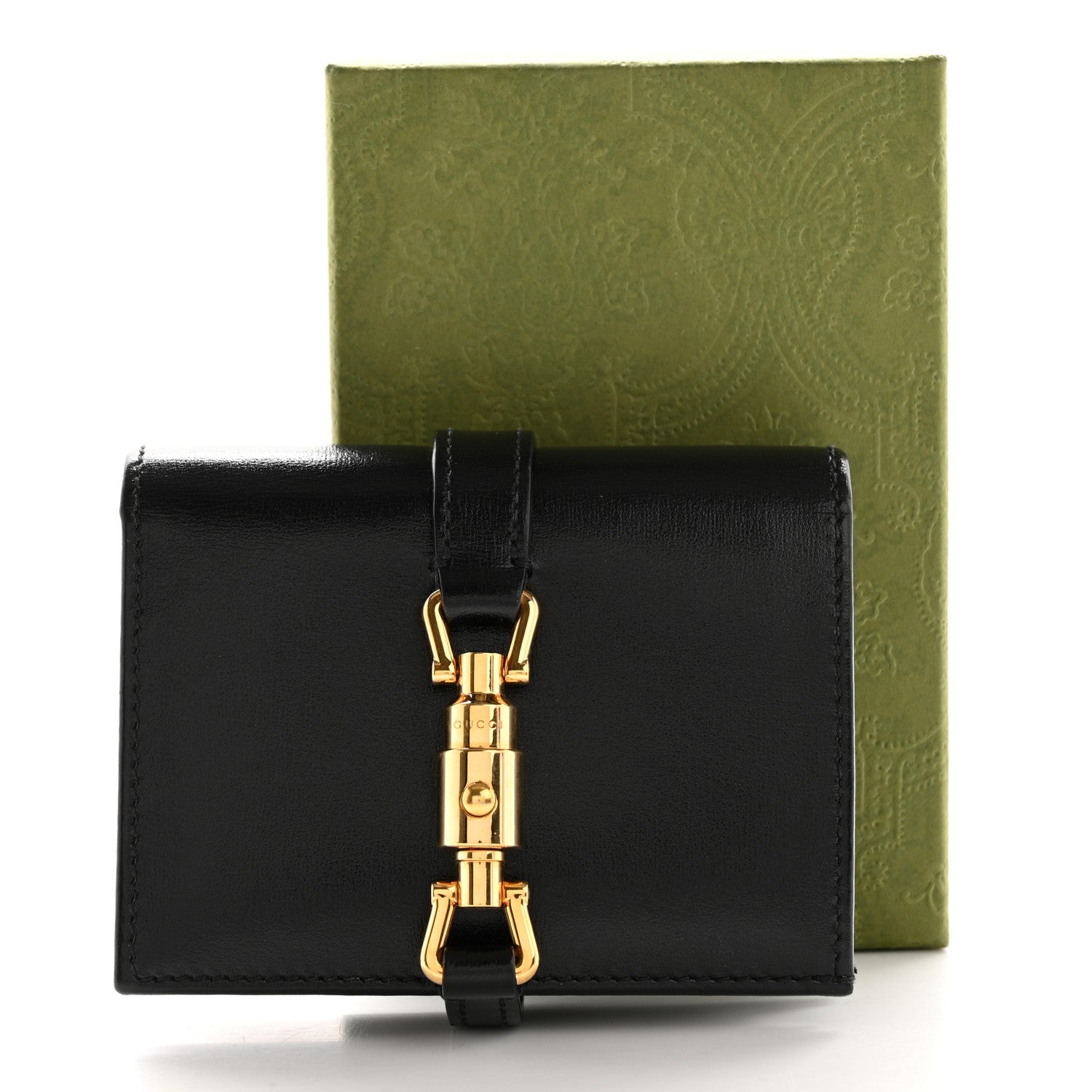 Gucci Calfskin Jackie 1961 Card Case Black 8 of 8