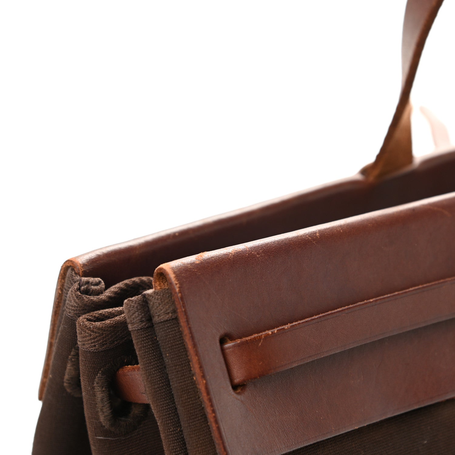 Hermes Toile Vache Hunter Herbag Cabas PM Havane 14 of 17