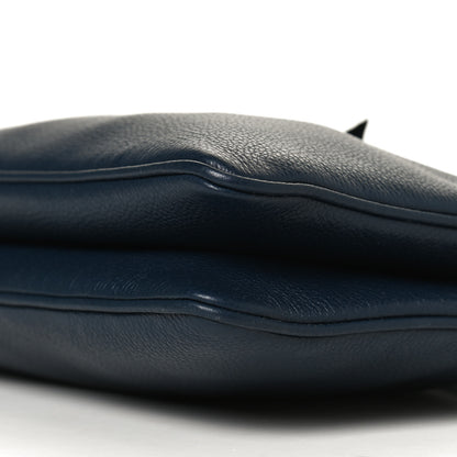 Prada Vitello Phenix Double Zip Crossbody Bag Baltico 8 of 8