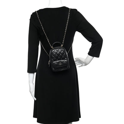 Chanel Caviar Quilted CC Mini Classic Backpack Black 2 of 8