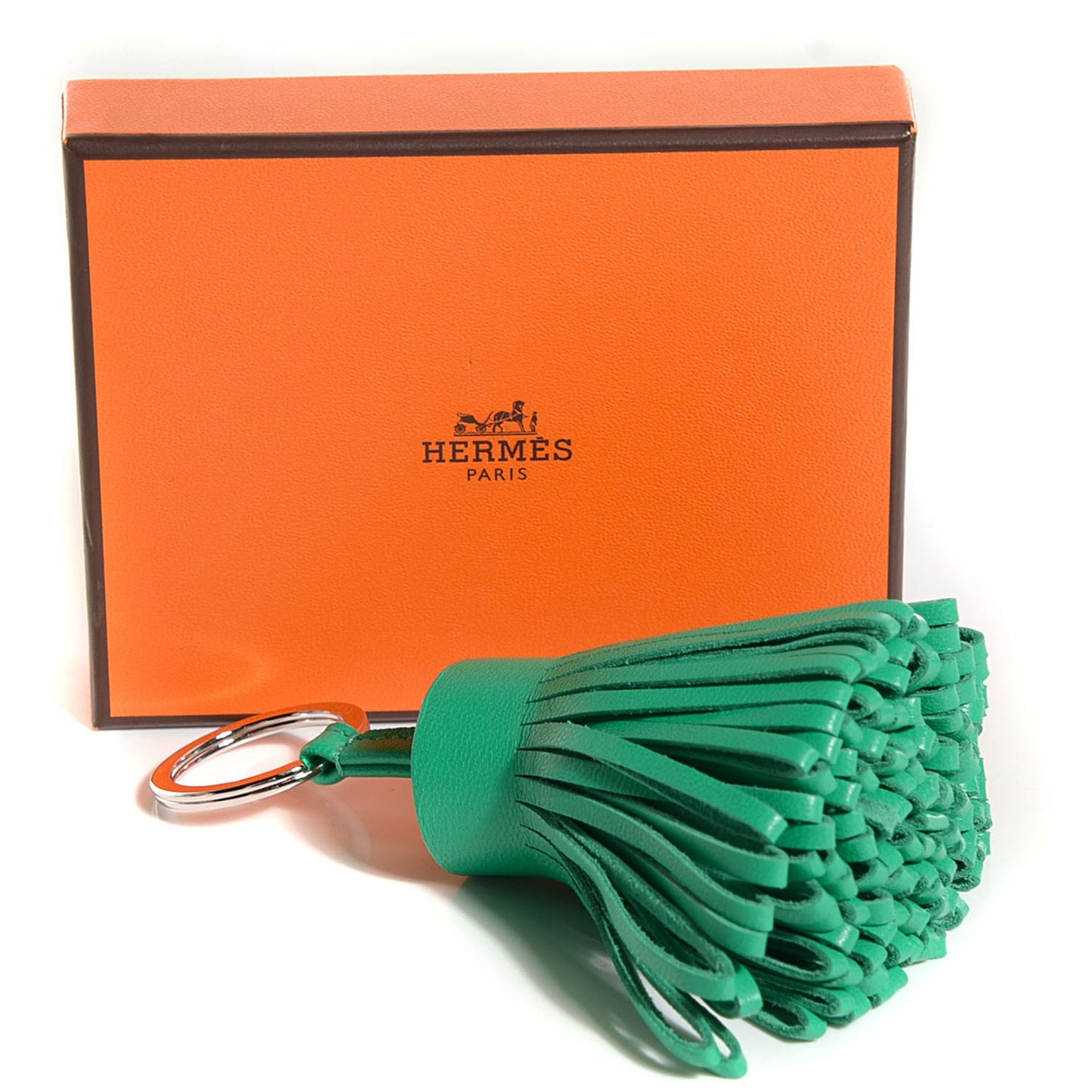 Lambskin Carmen Tassel Key Holder Menthe