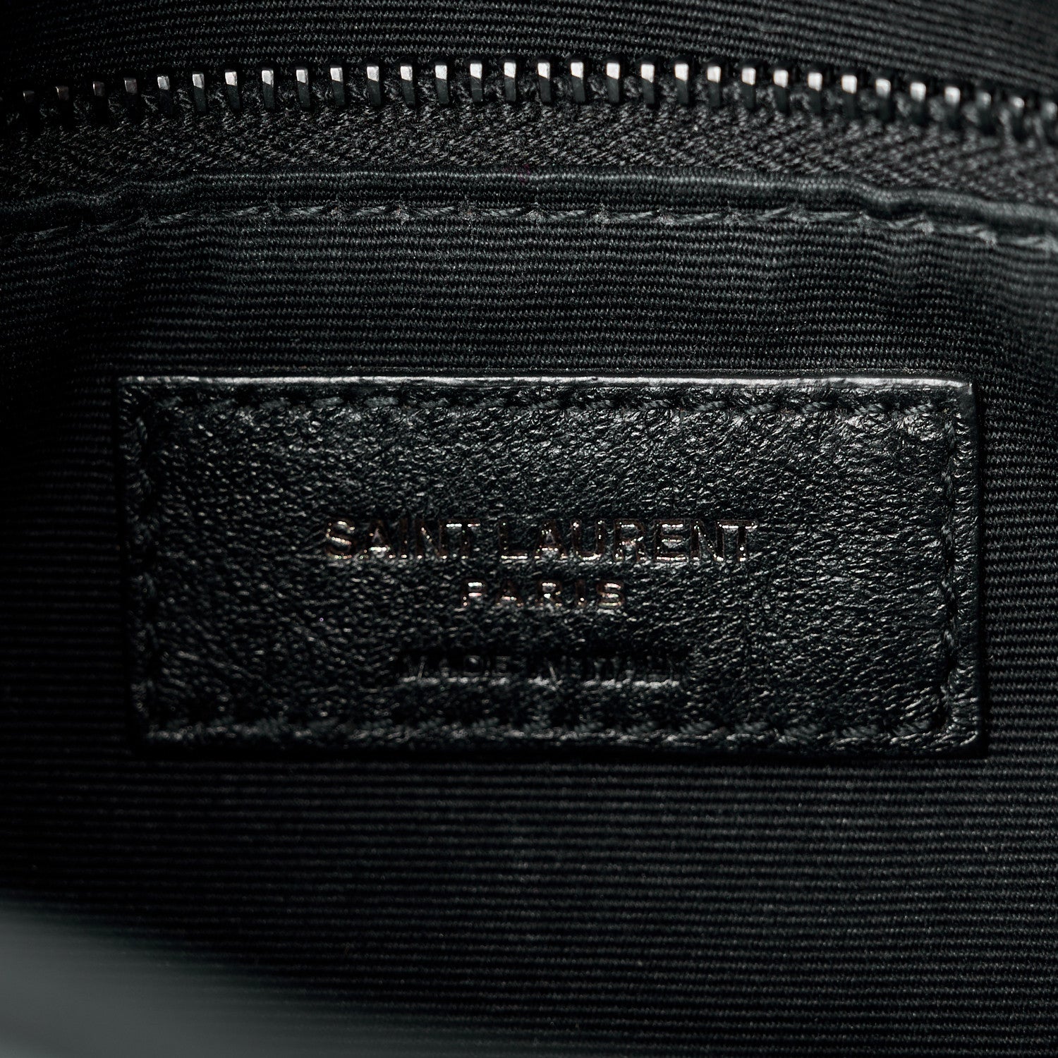 Saint Laurent Lambskin Quilted Monogram Monochrome Small Loulou Puffer Chain Satchel Black 7 of 11