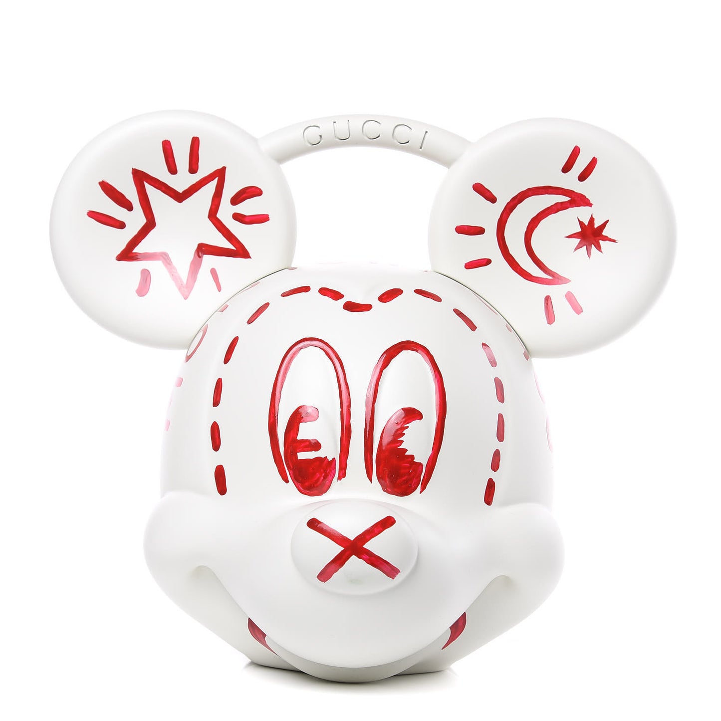 X DISNEY Plastic Mickey Mouse Top Handle Bag White