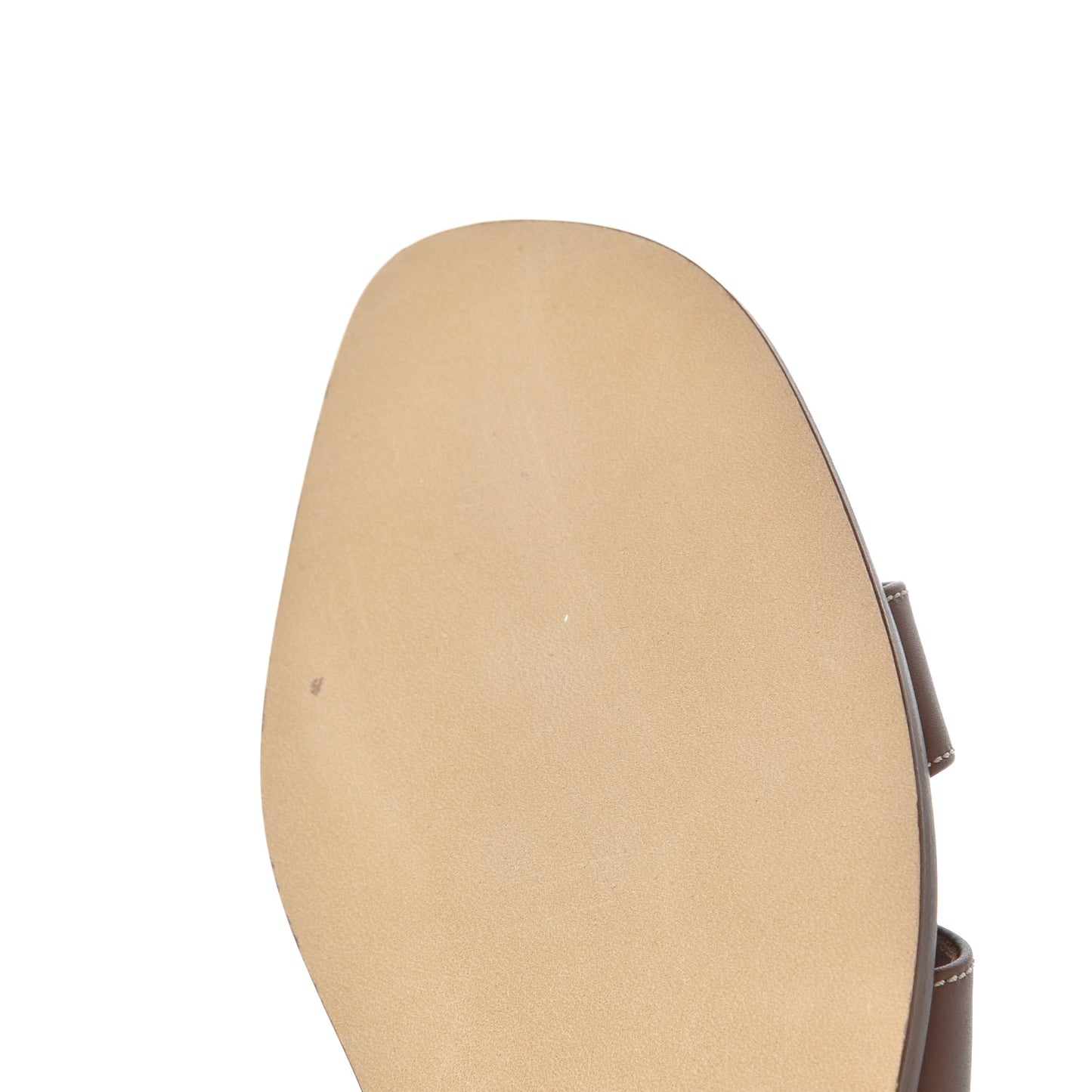 Box Calfskin Oran Sandals 37.5 Gold