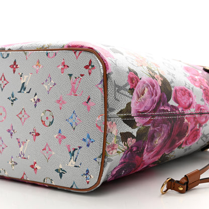 Louis Vuitton Metallic Monogram LV Garden Neverfull MM Silver 9 of 9
