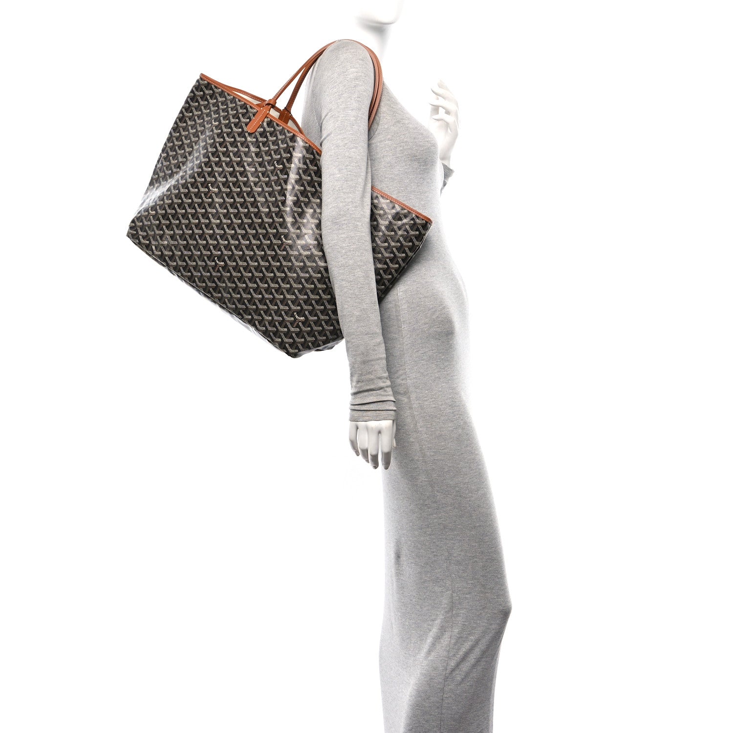 Goyard Goyardine Saint Louis GM Black Gold 3 of 11