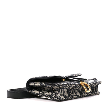 Christian Dior Oblique Saddle Belt Bag Blue 4 of 11