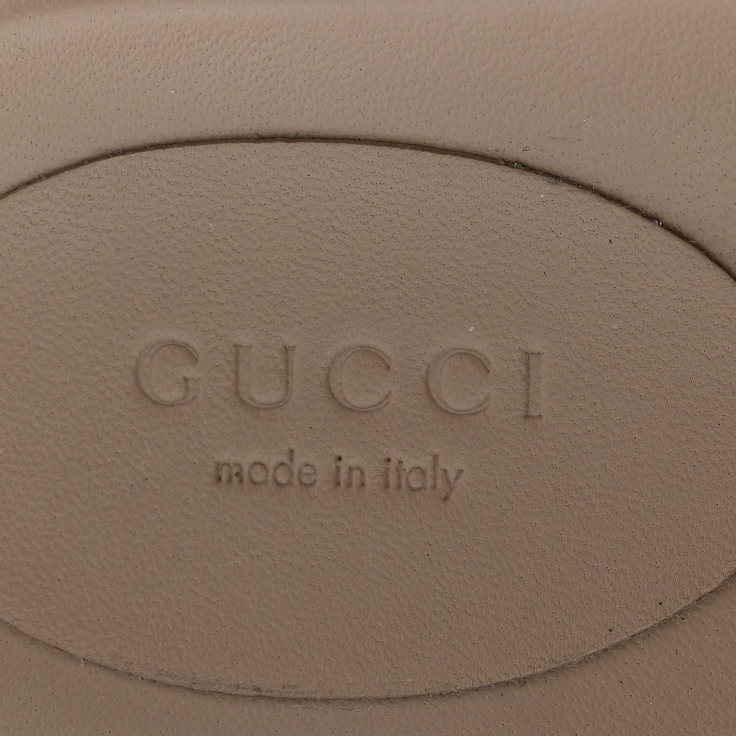 Suede GG Guccissima Womens Horsebit Mules 38.5 Beige